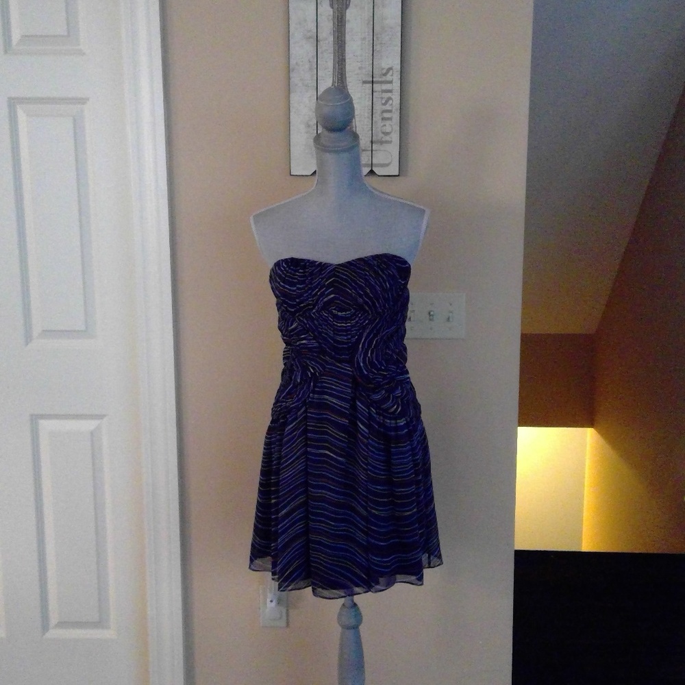 BCBGeneration Midnight Blue Cocktail Dress Size 10